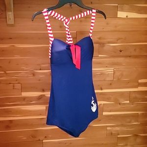 Cocoship Pinup Sailor Swimsuit